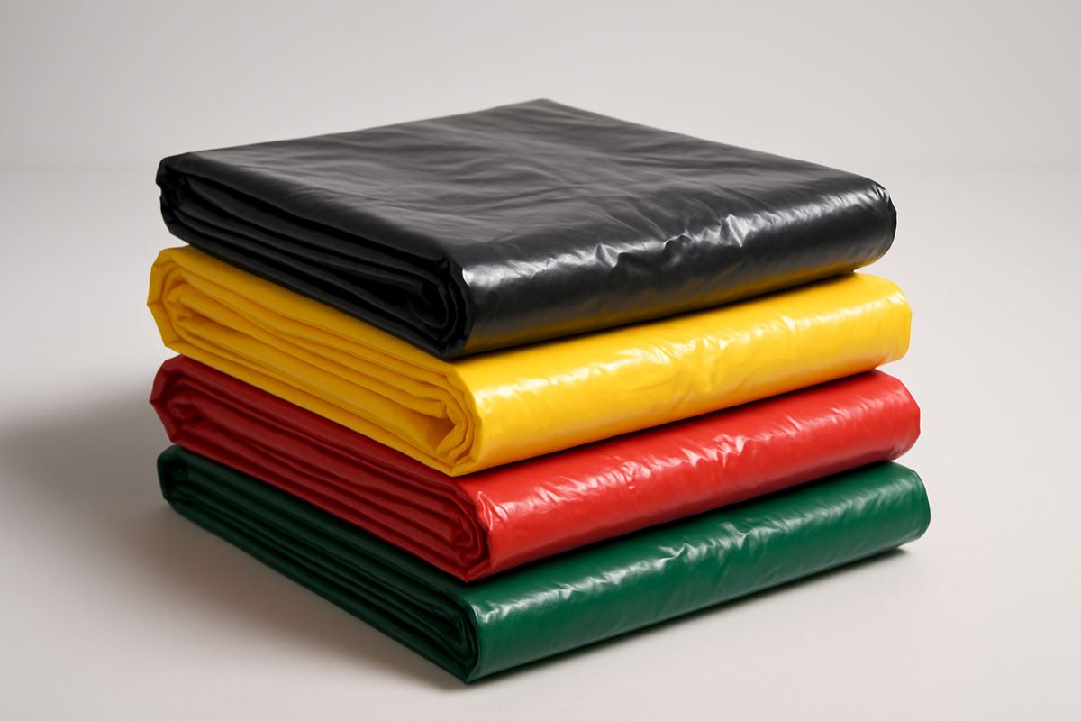 Bolsas de basura industriales de colores